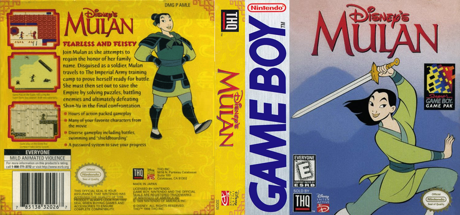 Mulan [US] gb 1998 Box Art