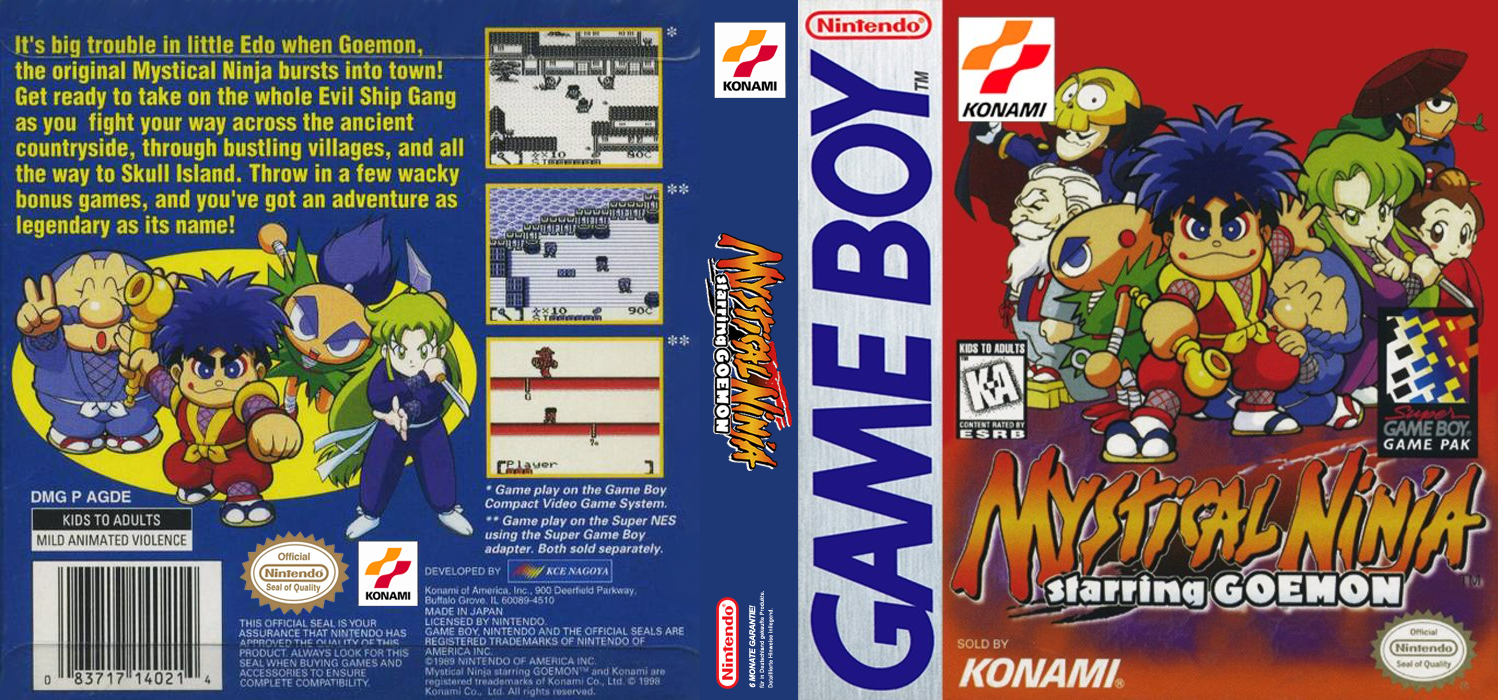Ganbare Goemon : Kurofunetou no Nazo [US] gb 1998 Box Art