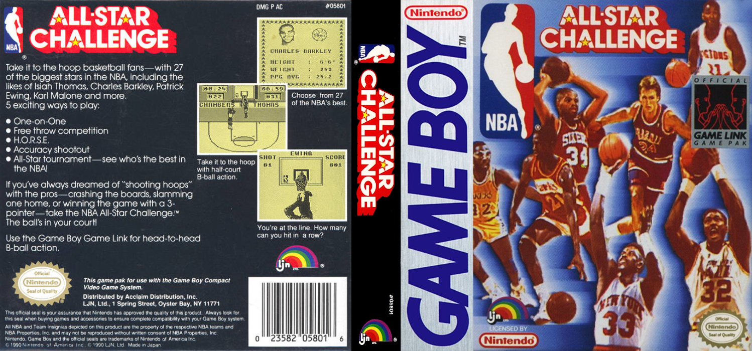 NBA All Star Challenge [US,EU] gb 1992 Box Art
