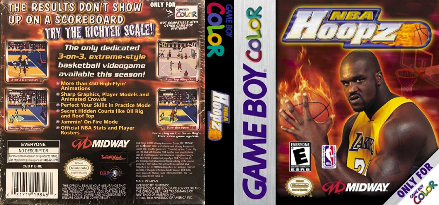 NBA Hoopz [US] gbc 2001 Box Art
