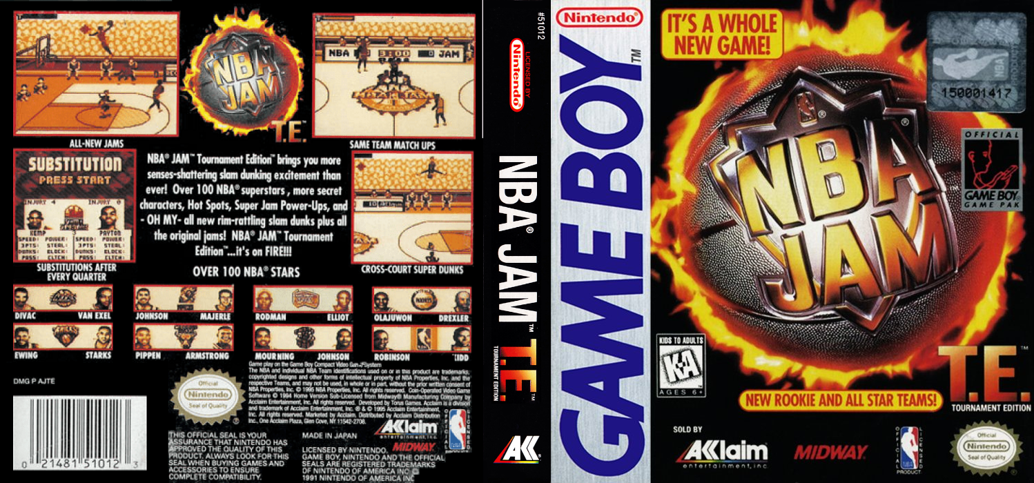 NBA Jam Tournament Edition [US,EU] gb 1995 Box Art