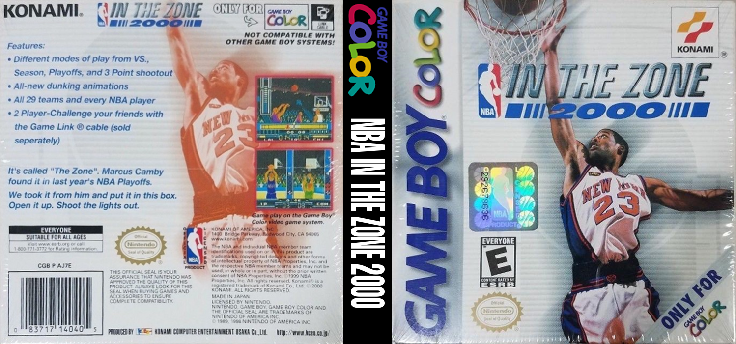NBA In the Zone 2000 [US] gbc 2000 Box Art