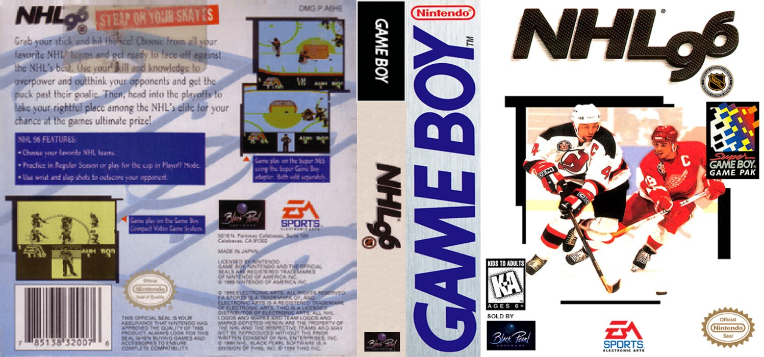 Nhl ’96 [US,EU] gb 1995 Box Art