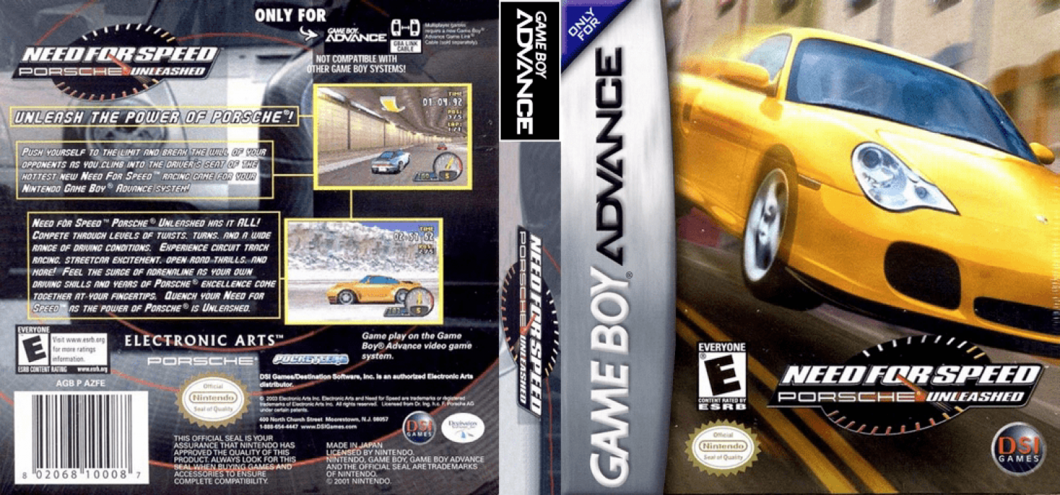 Need for Speed : Porsche Unleashed [US] gba 2004 Box Art