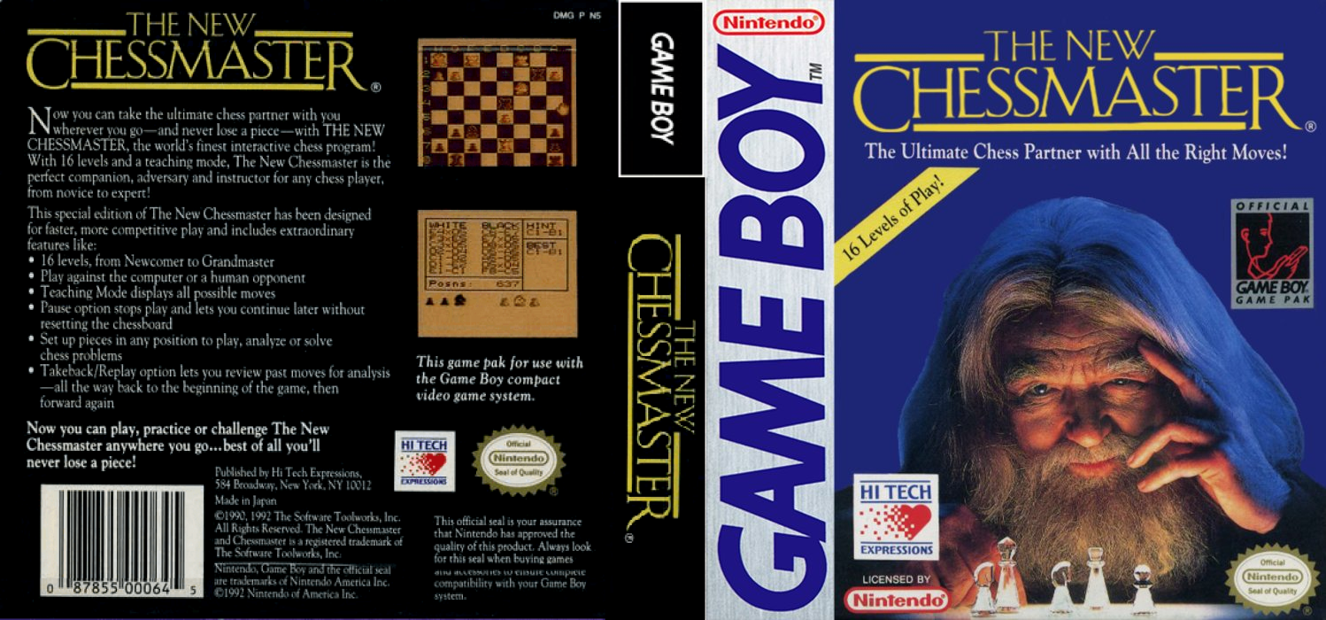 The New Chessmaster [US,EU] gb 1993 Box Art