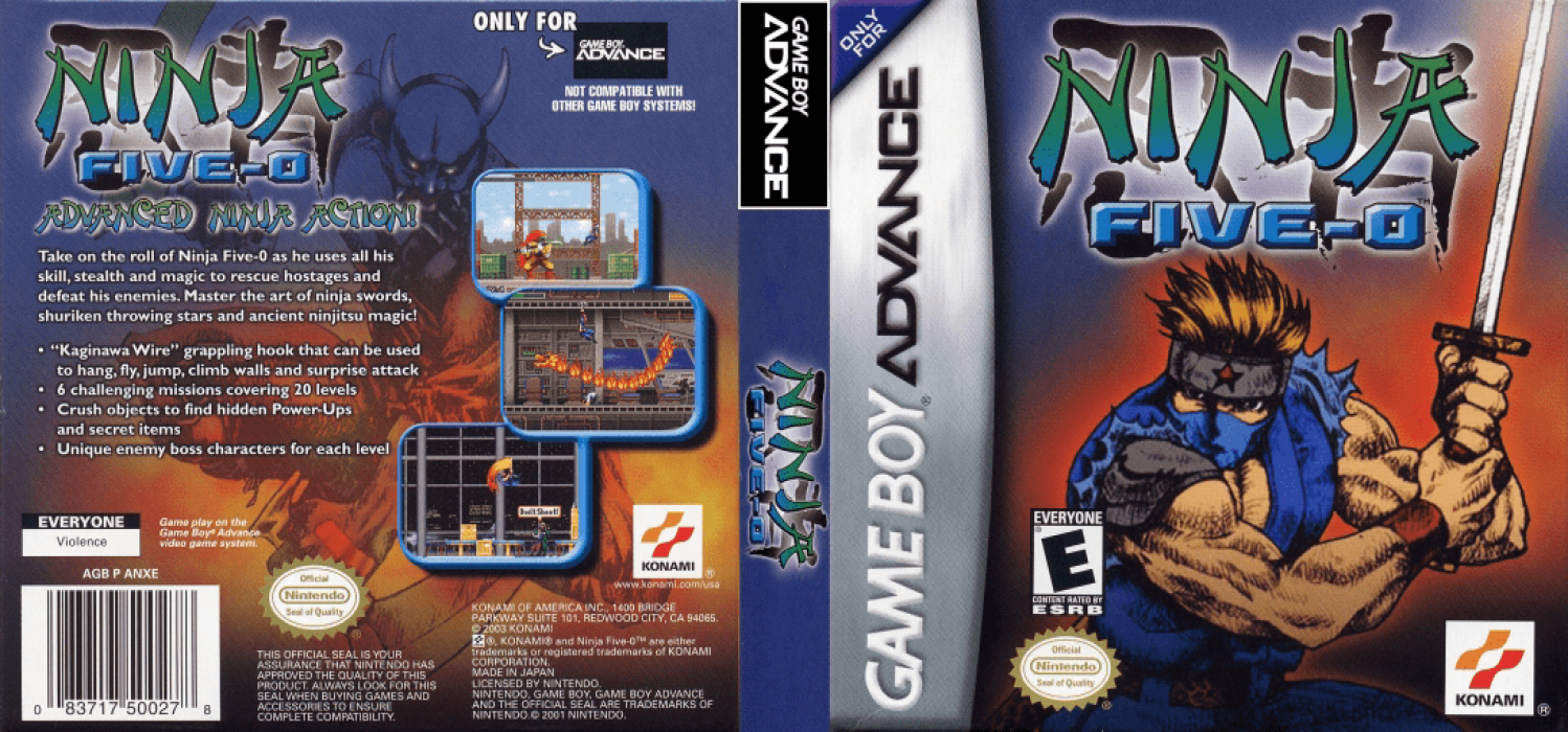 Ninja Five-0 [US] gba 2003 Box Art