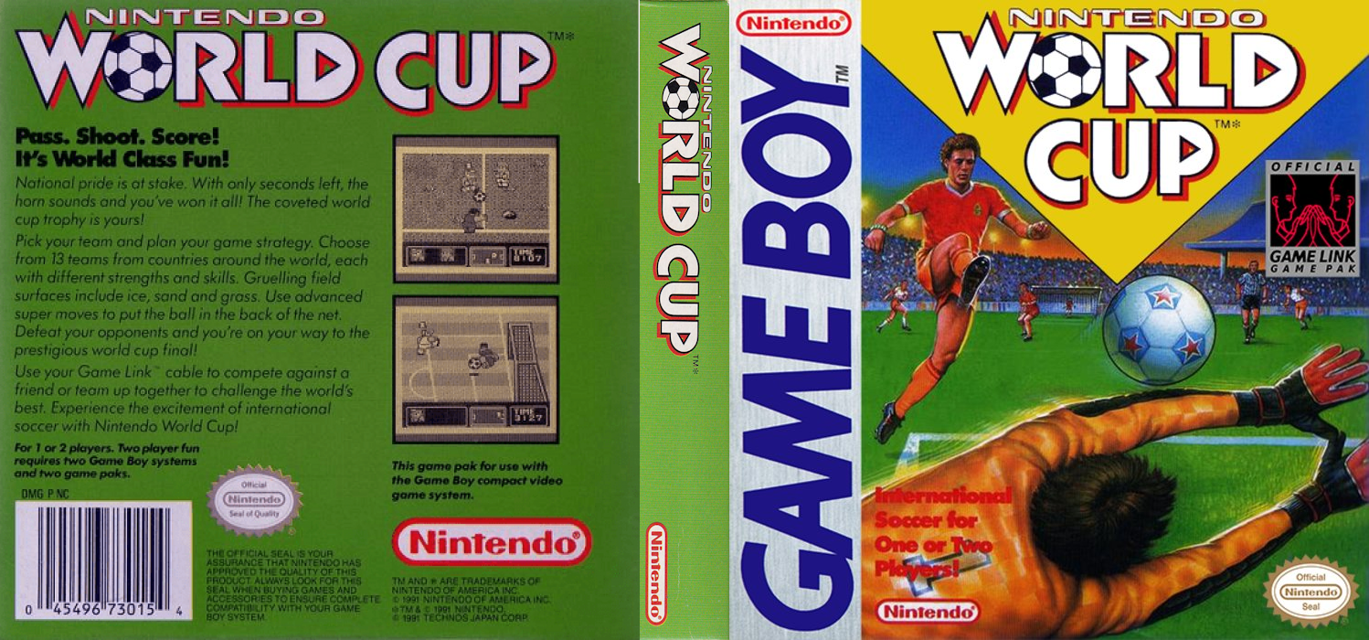 Nekketsu Koukou Soccer-bu : World Cup Hen [US,EU] gb 1991 Box Art