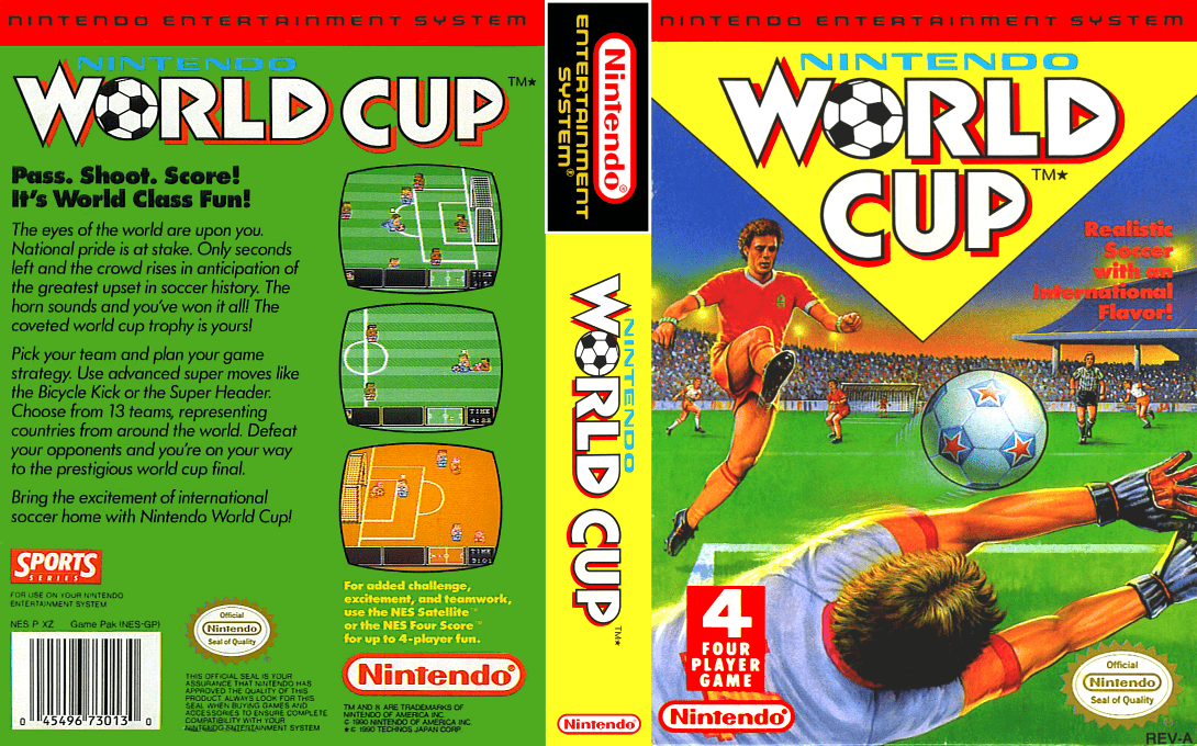 Nintendo World Cup [US] nes 1990 Box Art