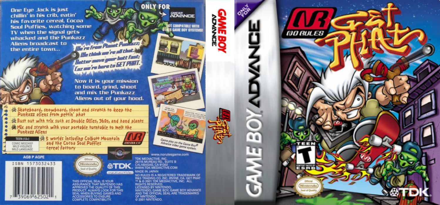No Rules : Get Phat [US,EU] gba 2001 Box Art