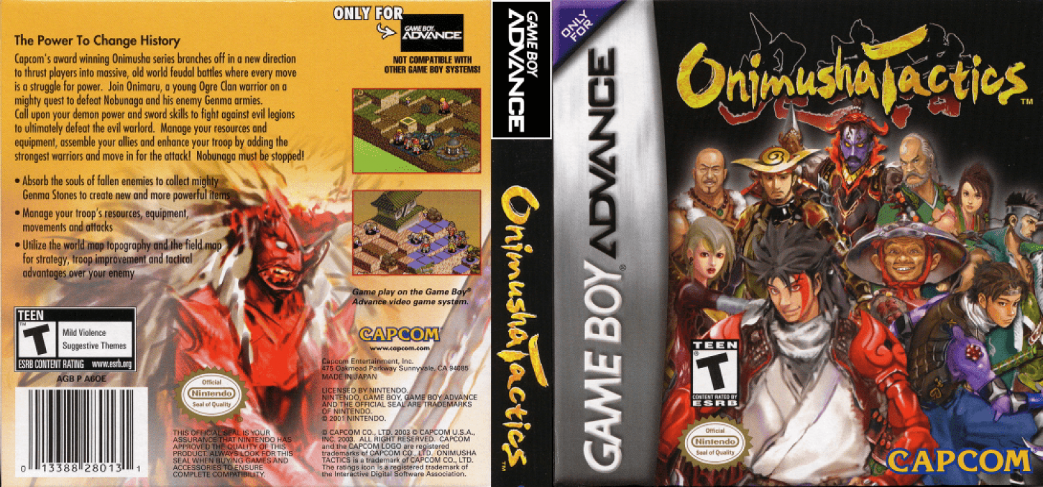 Onimusha Tactics [US] gba 2003 Box Art
