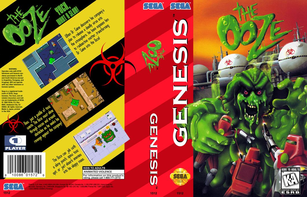 The Ooze [US,JP] segaMD 1995 Box Art