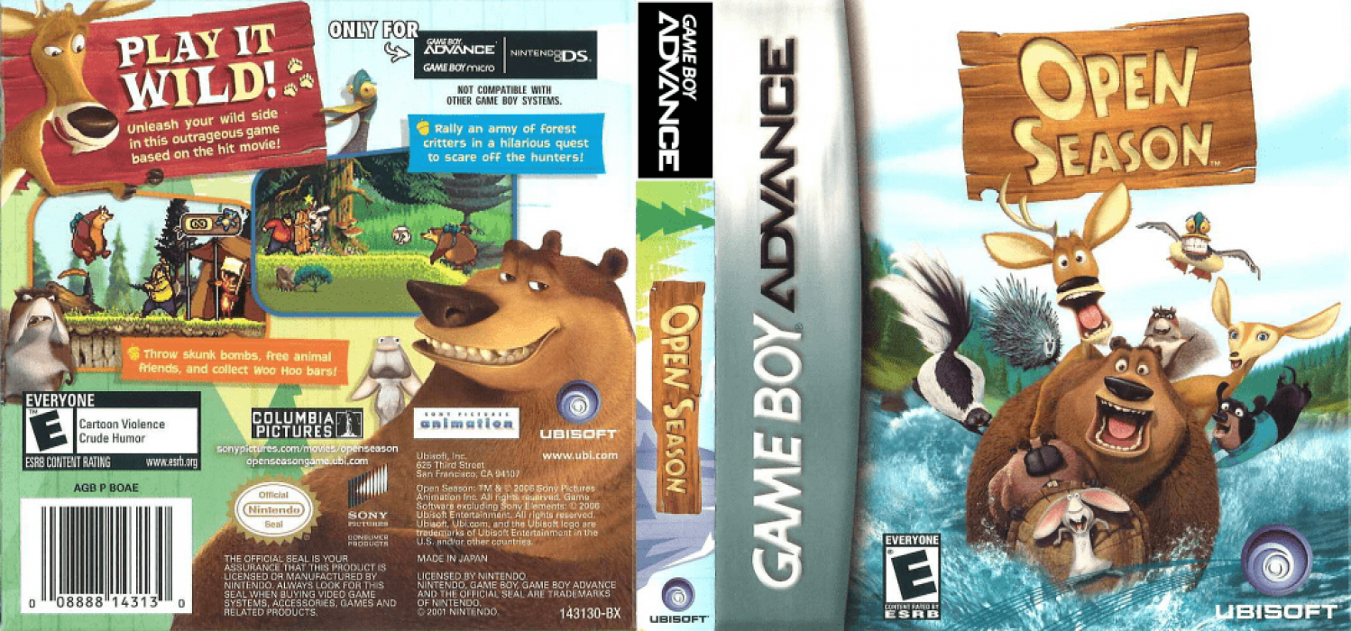 Open Season [US] gba 2006 Box Art
