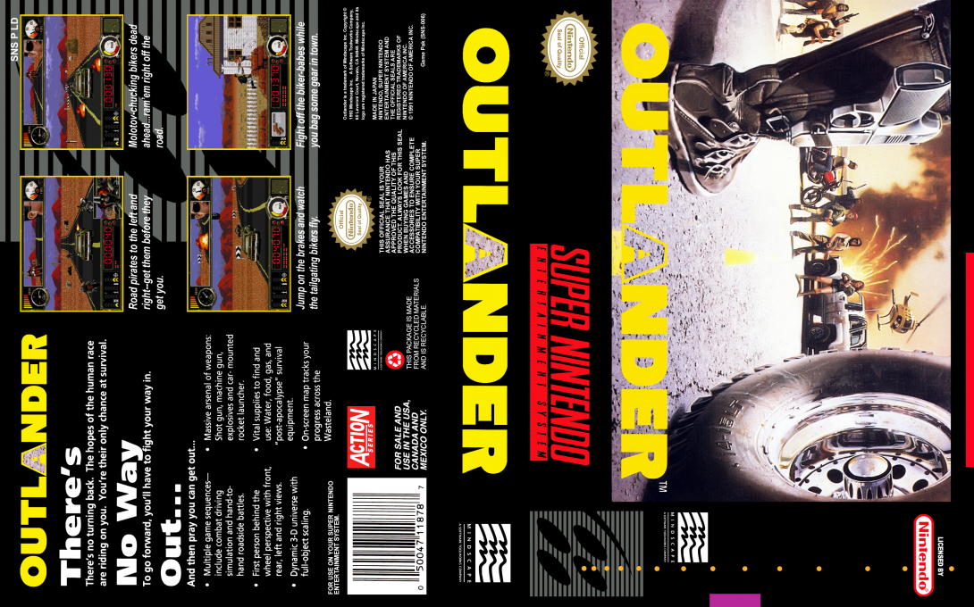 Outlander [US] snes 1993 Box Art