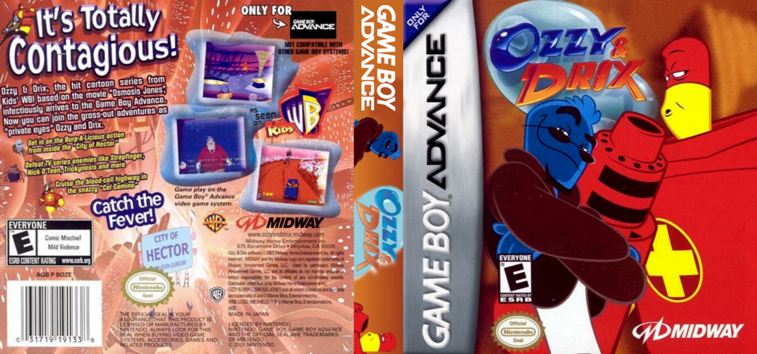 Ozzy & Drix [US] gba 2003 Box Art