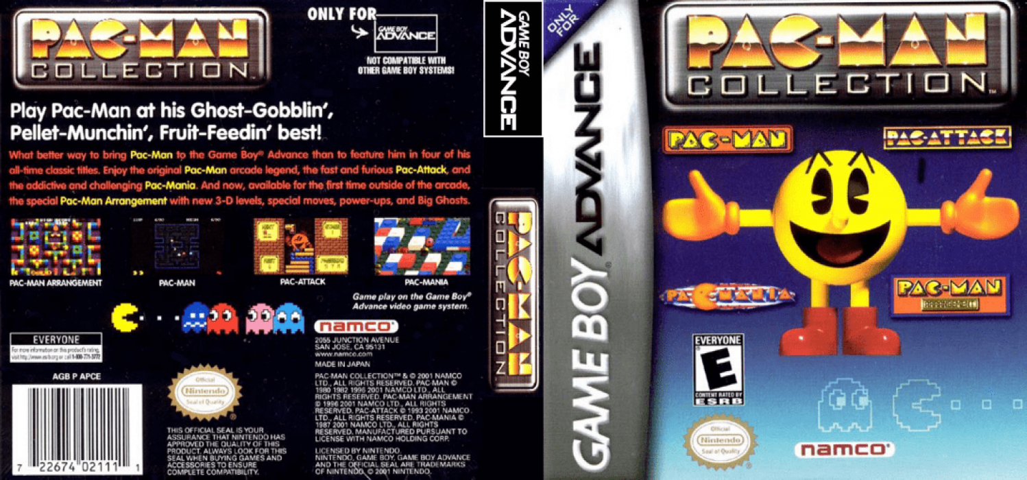 Pac-Man Collection [US] gba 2001 Box Art