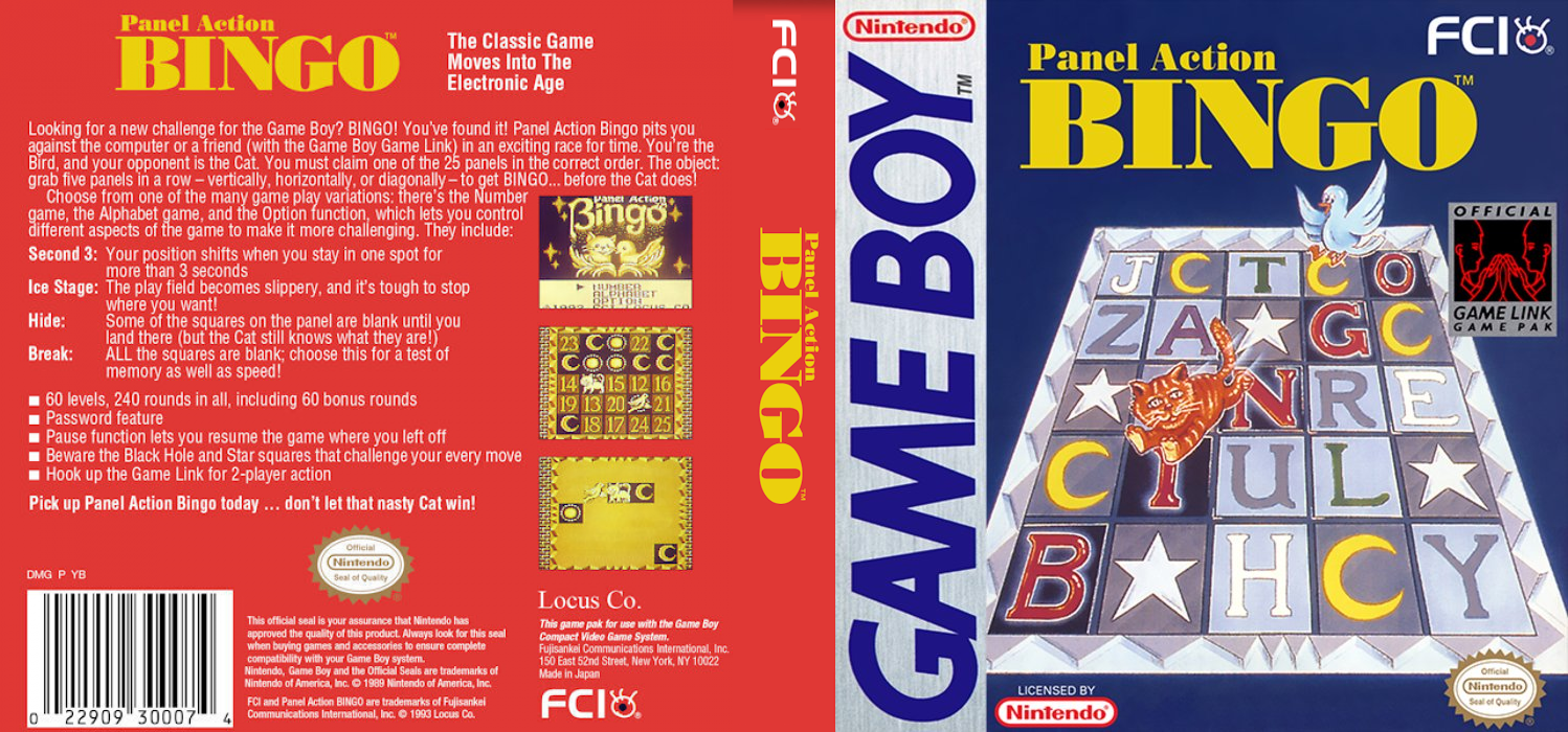 Panel Action Bingo [US] gb 1993 Box Art