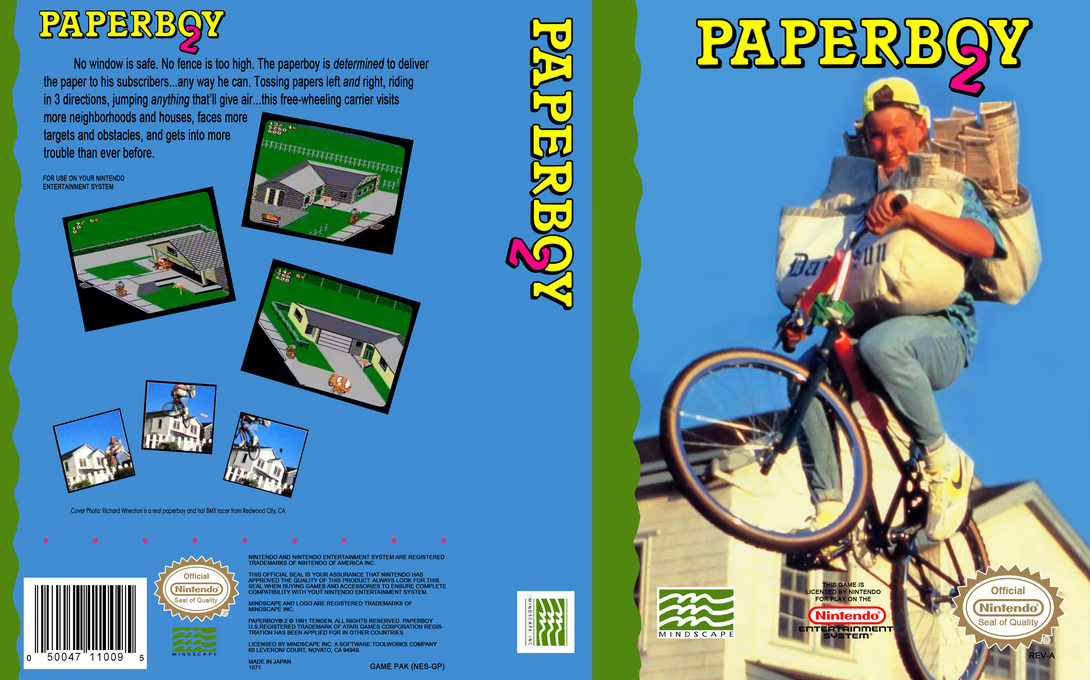 Paperboy 2 [US] nes 1992 Box Art