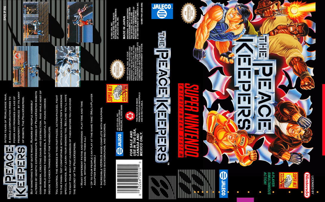 The Peace Keepers [US] snes 1994 Box Art
