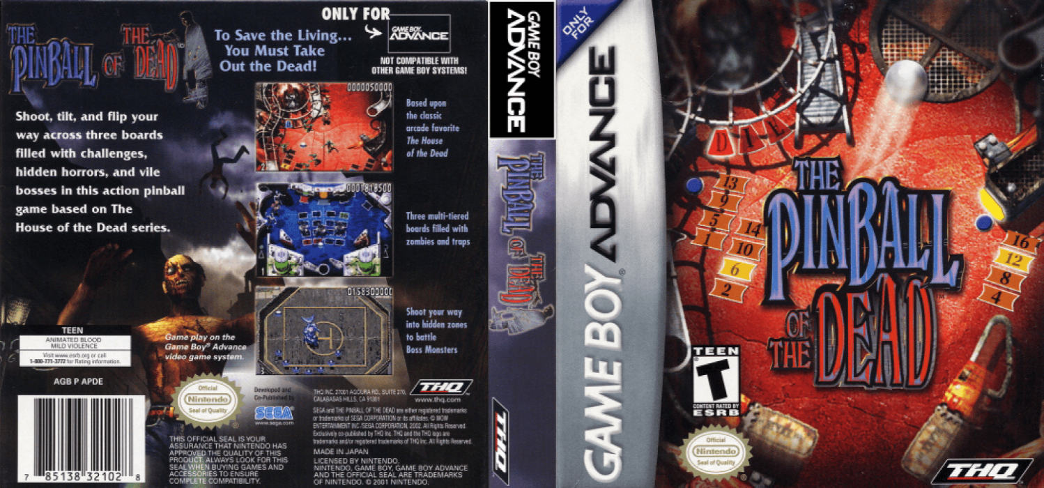 The Pinball of the Dead [US] gba 2002 Box Art