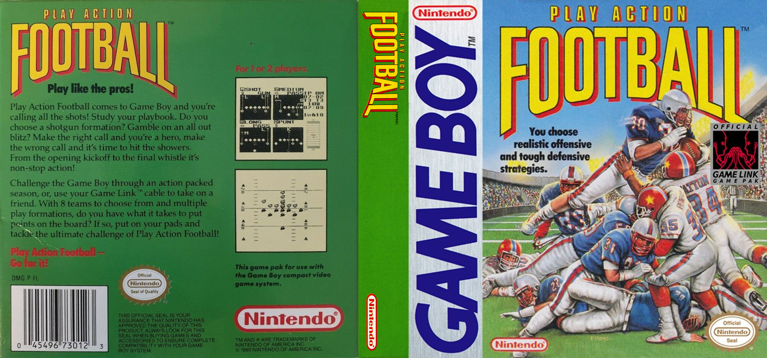 Play Action Football [US] gb 1990 Box Art