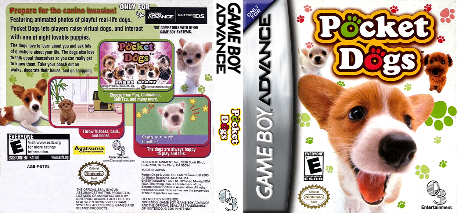 Pocket Dogs [US] gba 2005 Box Art