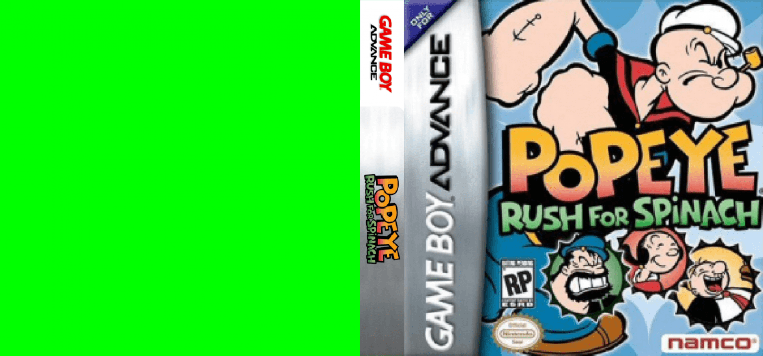 Popeye : Rush for Spinach [US,EU] gba 2005 Box Art