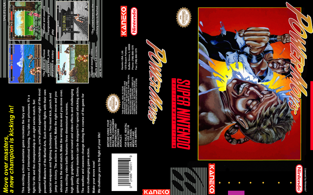 Power Moves [US] snes 1993 Box Art