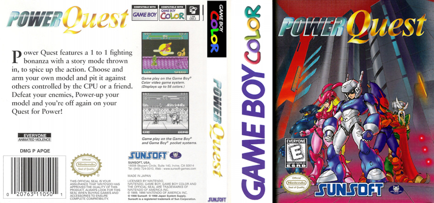 Power Quest [US] gbc 1998 Box Art