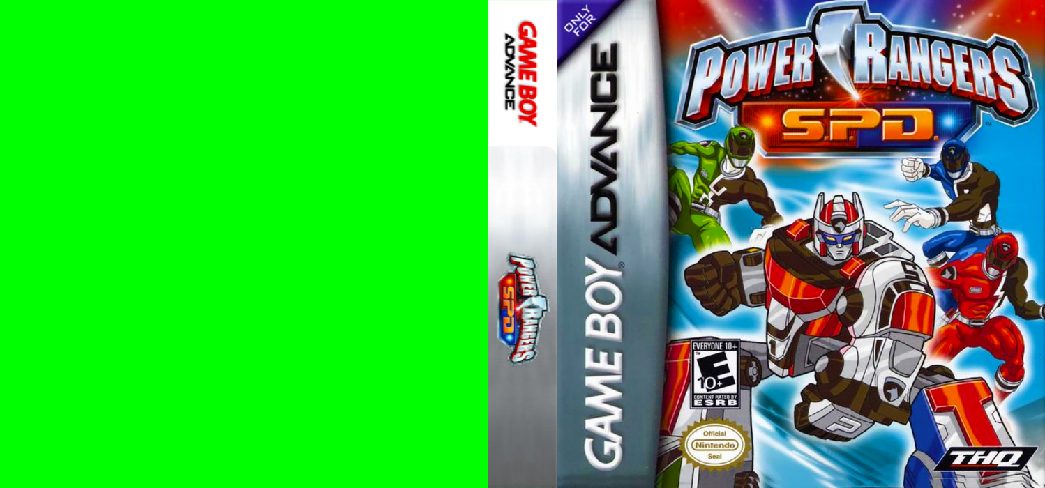Power Rangers S.P.D. [US,EU] gba 2005 Box Art