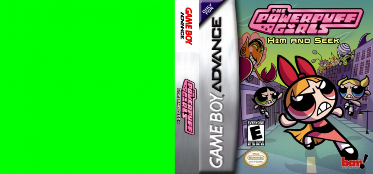 The Powerpuff Girls : Him and Seek [US] gba 2002 Box Art