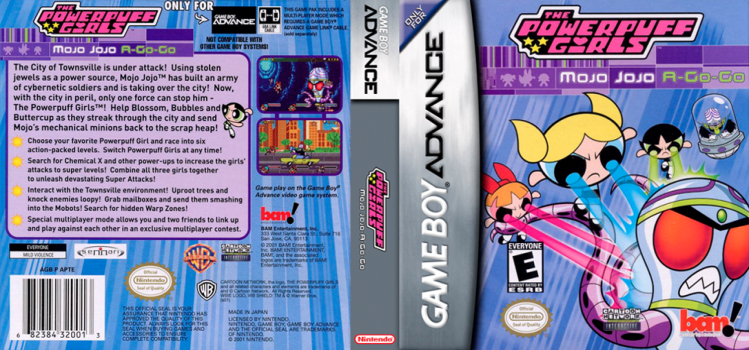 The Powerpuff Girls : Mojo Jojo A-Go-Go [US] gba 2001 Box Art
