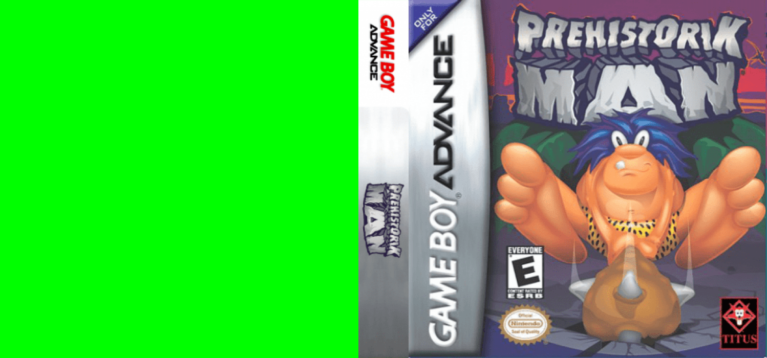 Prehistorik Man [US,EU] gba 2001 Box Art