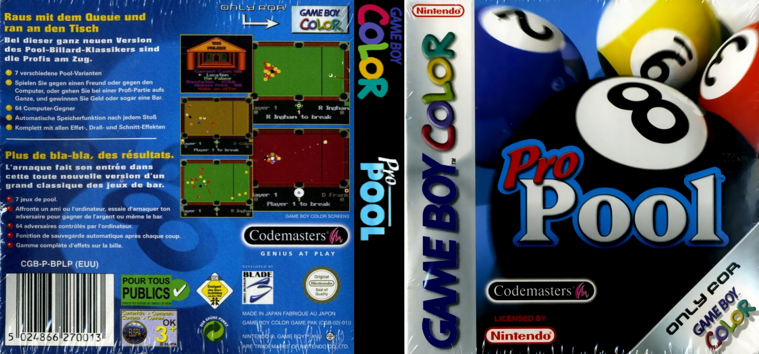 Pro Pool [US] gbc 2000 Box Art