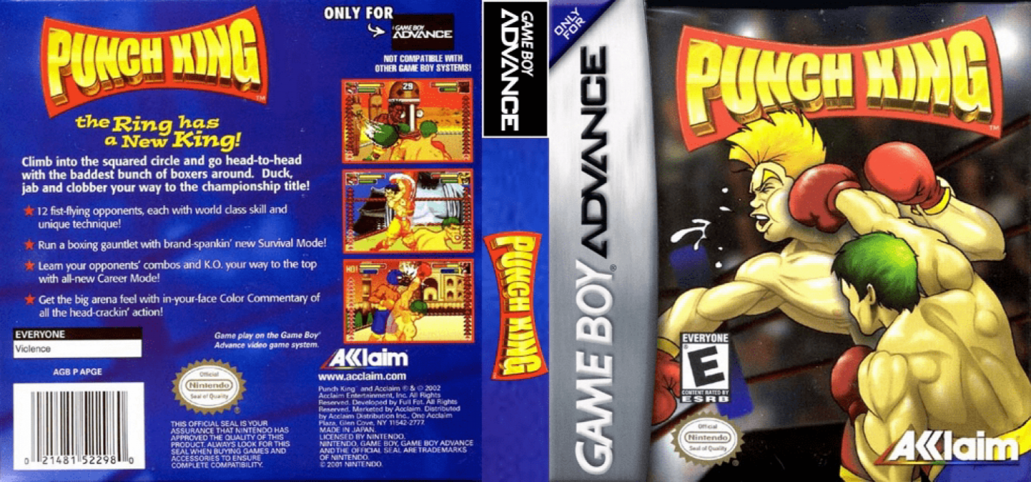 Punch King [US] gba 2002 Box Art