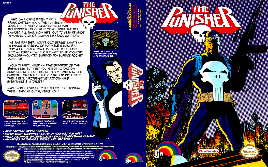 The Punisher [US] nes 1990 Box Art