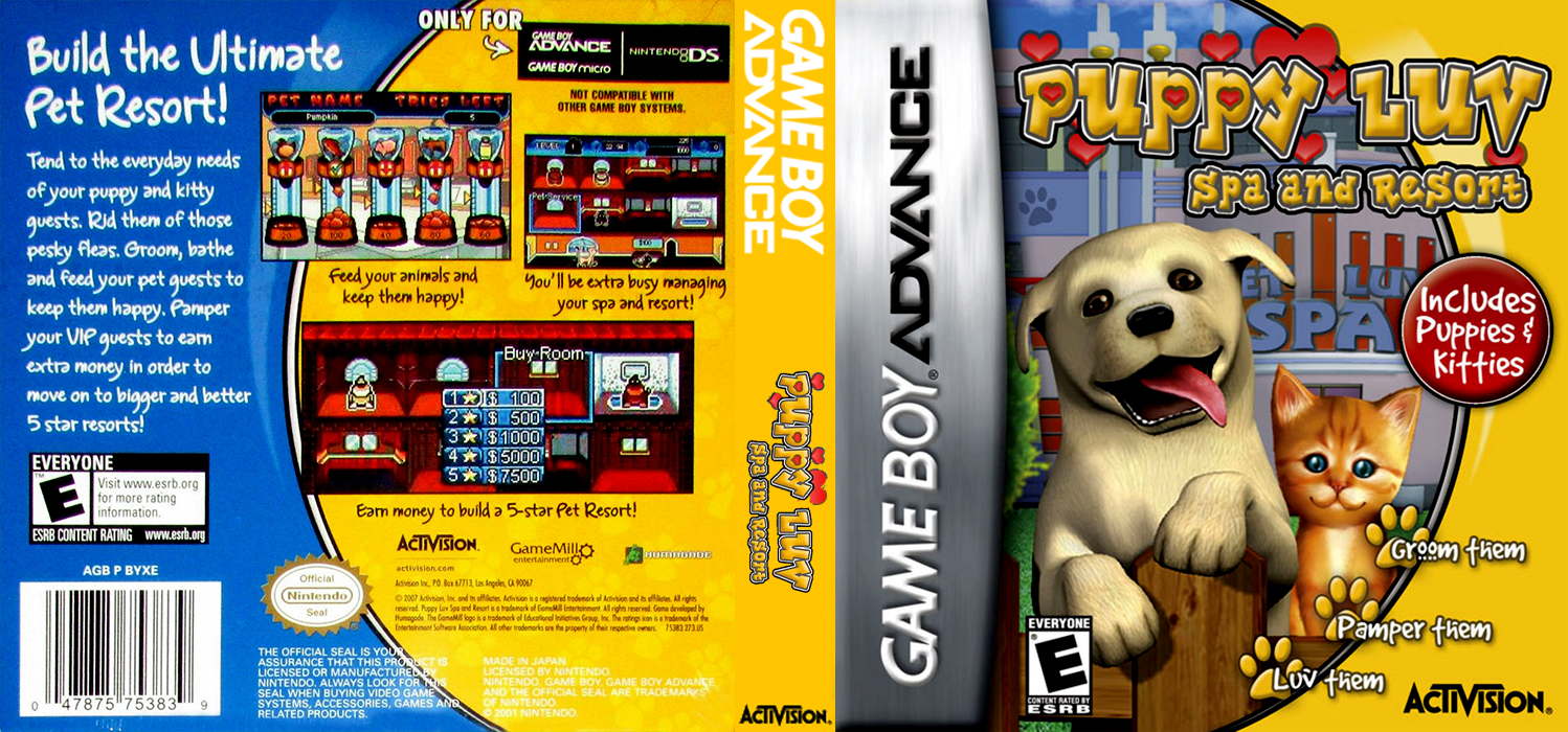 Puppy Luv: Spa and Resort [US] gba 2007 Box Art