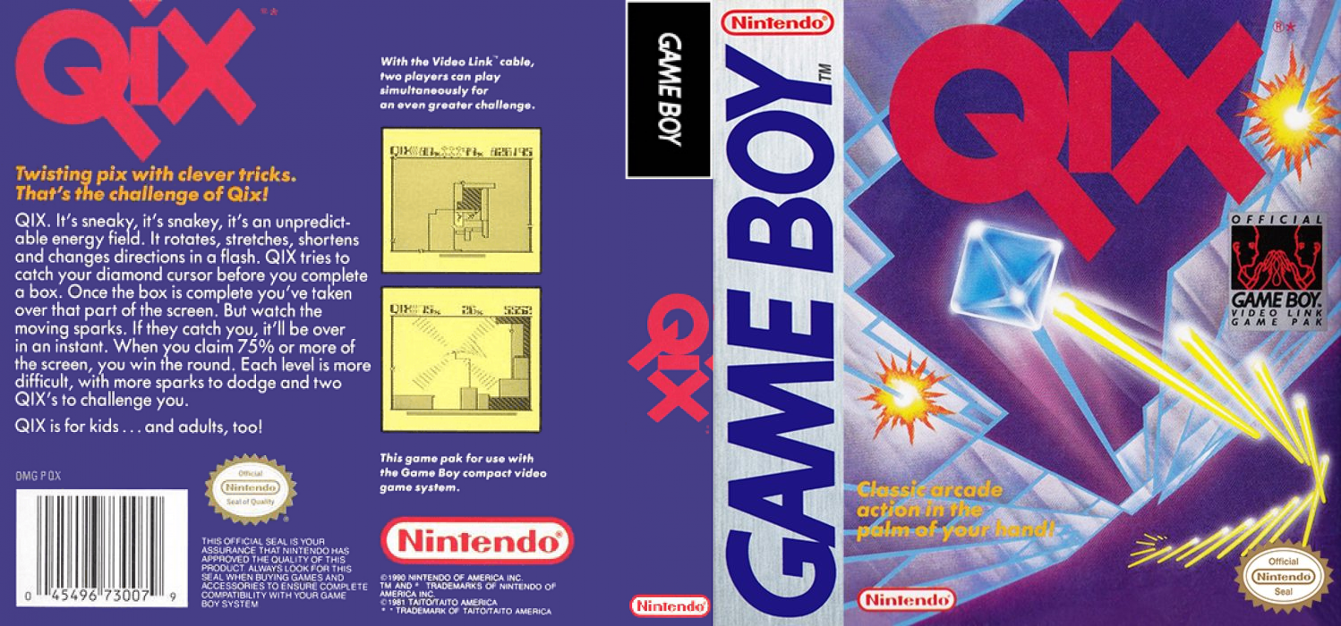 QIX [WOR] gb 1990 Box Art
