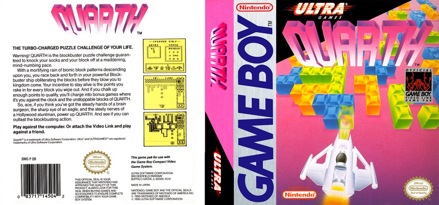 Quarth [US,EU] gb 1990 Box Art