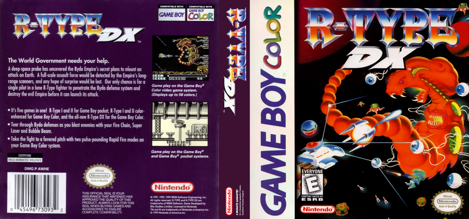 R-Type DX [US,EU] gbc 1999 Box Art