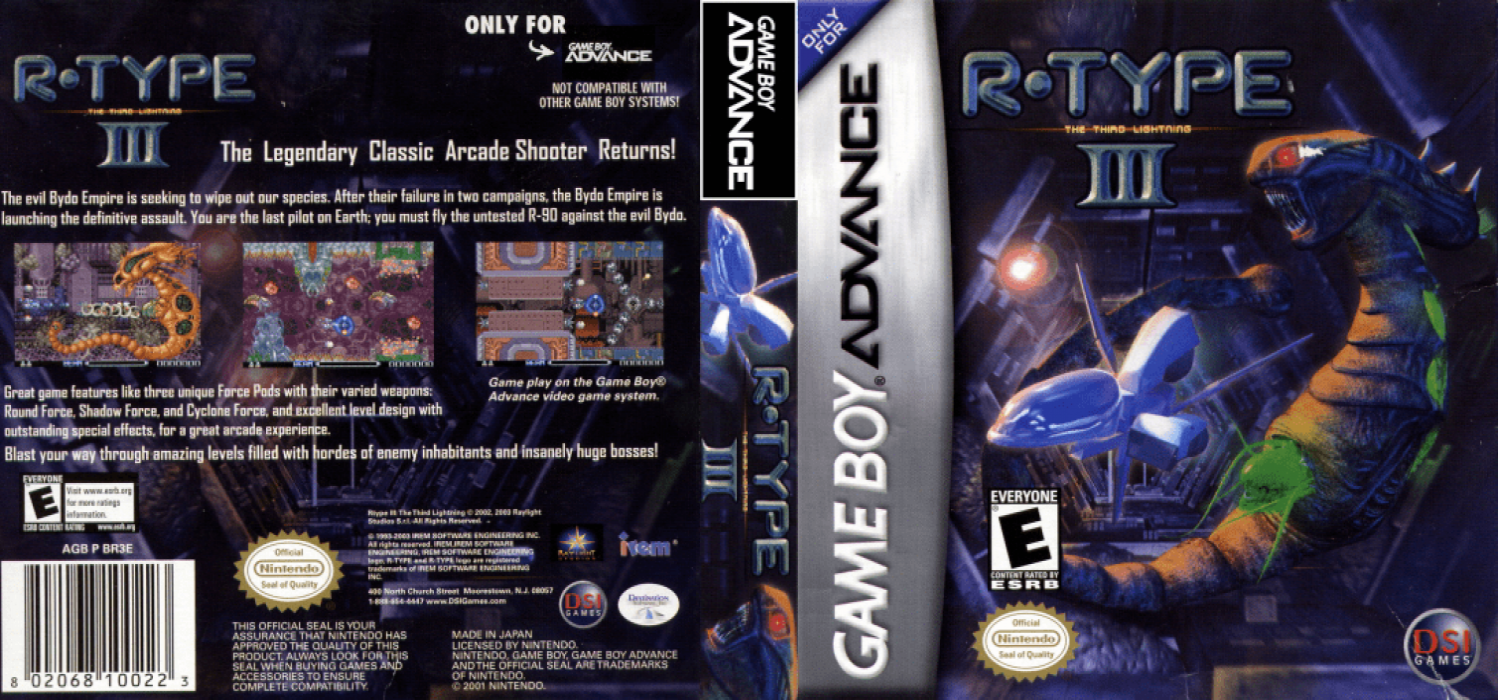 R-Type III : The Third Lightning [US] gba 2003 Box Art