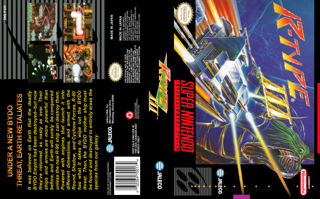 R-Type III [US] snes 1994 Box Art