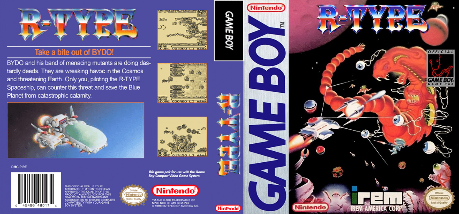 R-Type [US,EU] gb 1991 Box Art