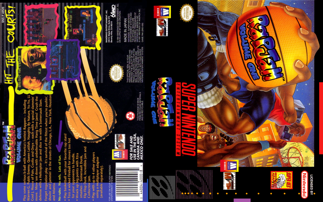 Rap Jam : Volume One [US] snes 1995 Box Art