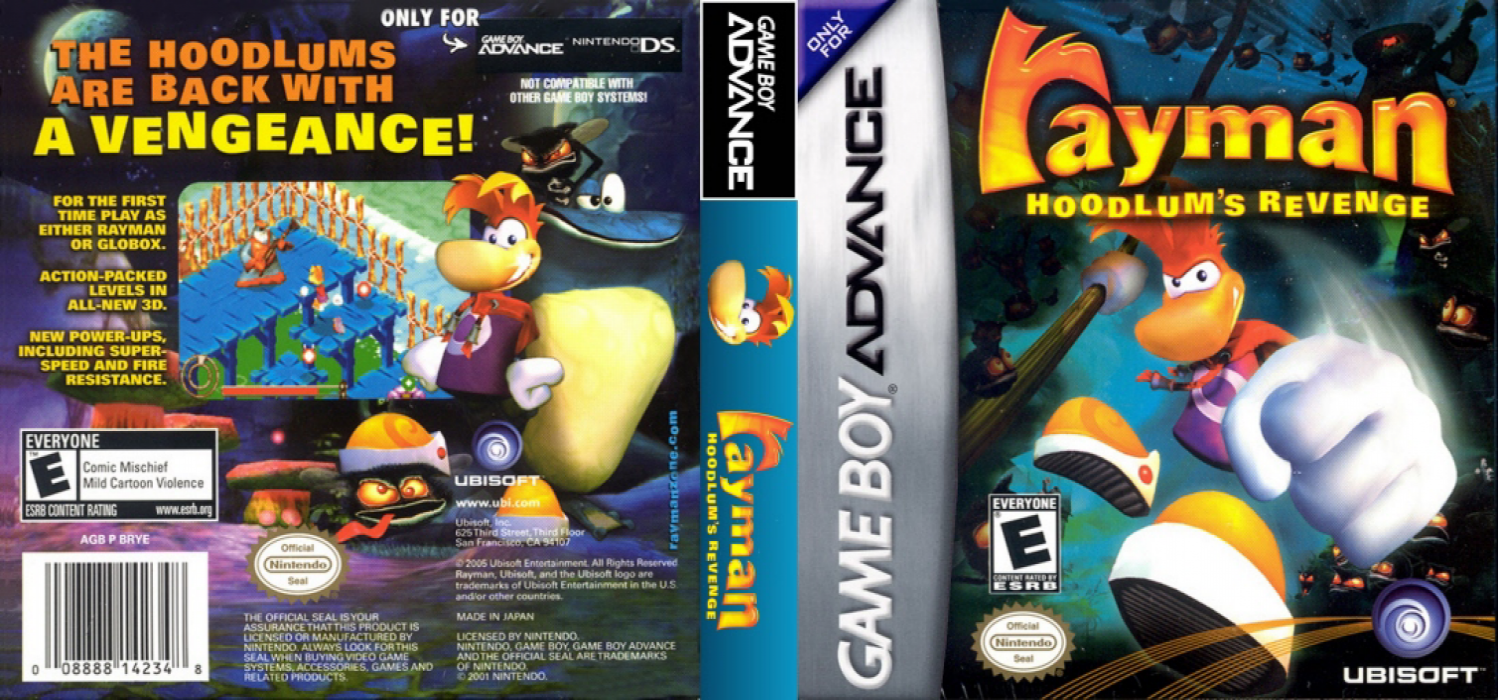 Rayman : Hoodlum’s Revenge [US] gba 2003 Box Art