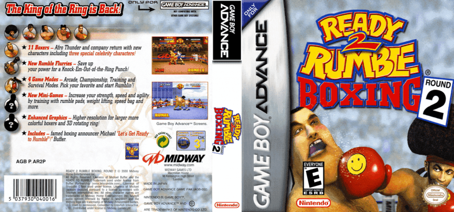 Ready 2 Rumble Boxing: Round 2 [US] gba 2001 Box Art