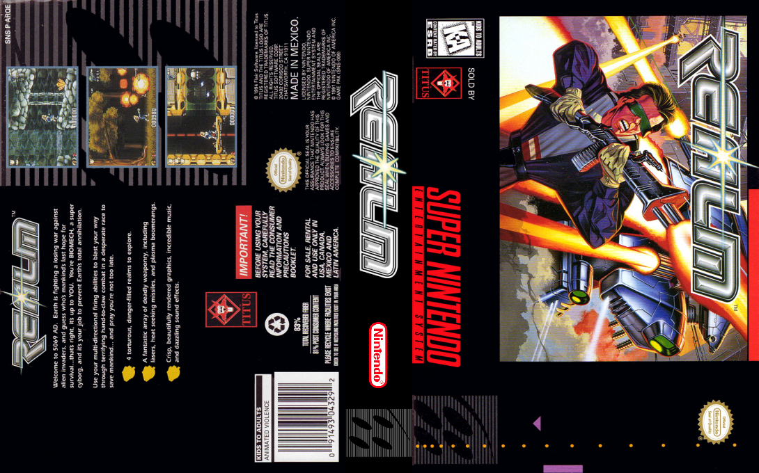 Realm [US] snes 1996 Box Art