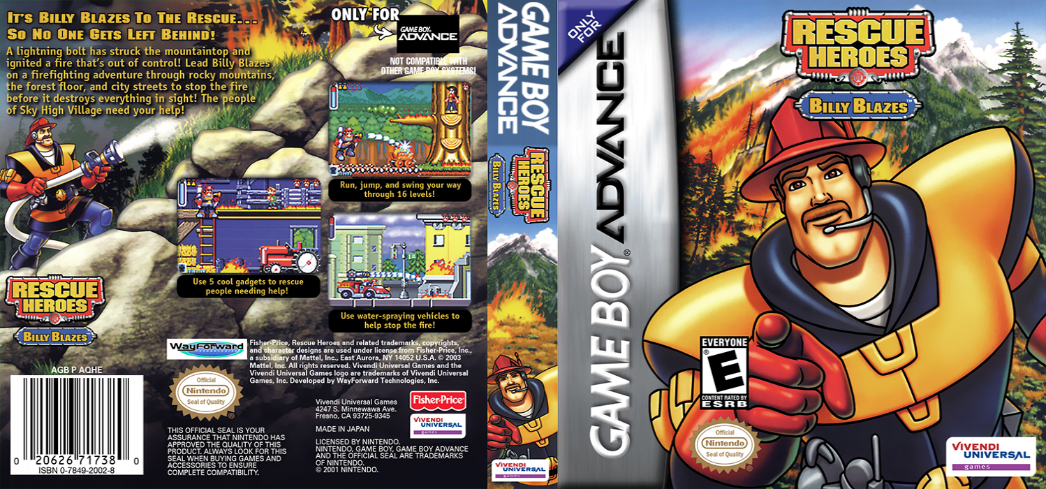 Rescue Heroes: Billy Blazes! [US] gba 2003 Box Art