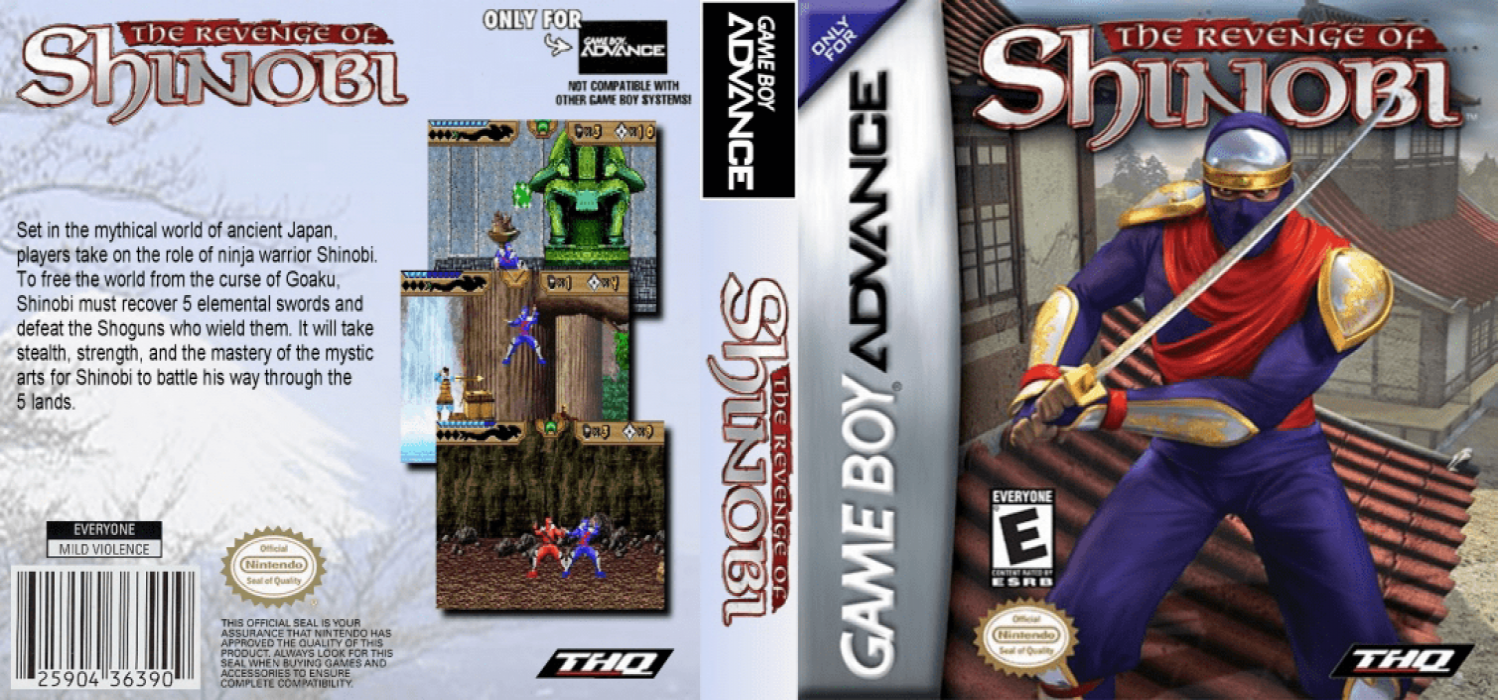 The Revenge of Shinobi [US] gba 2002 Box Art