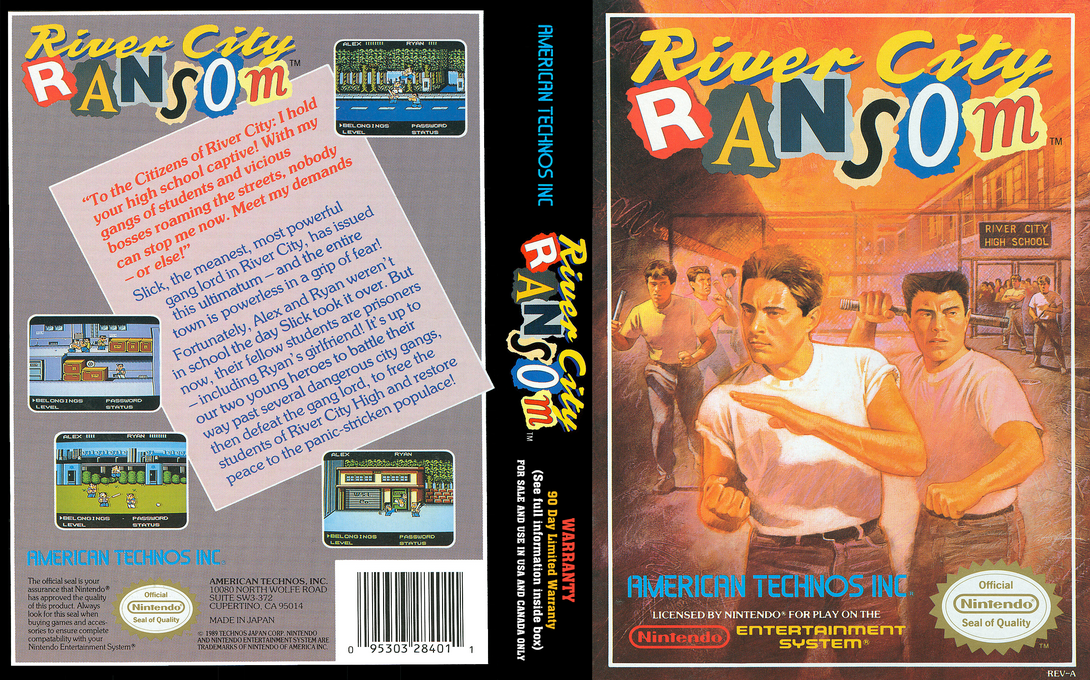 River City Ransom [US] nes 1990 Box Art