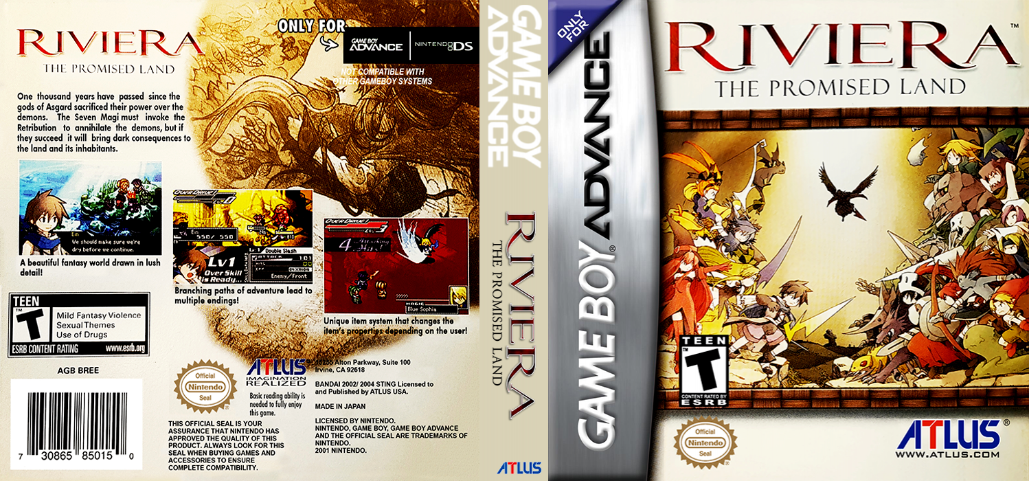 Riviera : The Promised Land [US] gba 2005 Box Art